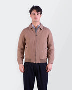Burberry 2000's Brown Wool Bomber Jacket - S