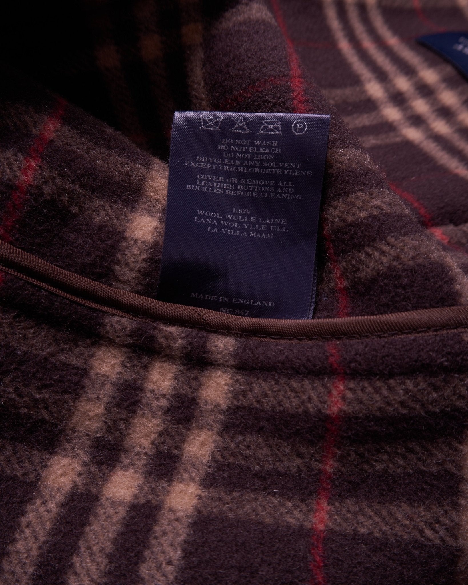 Burberry 2000's Brown Wool Duffle Coat - XL
