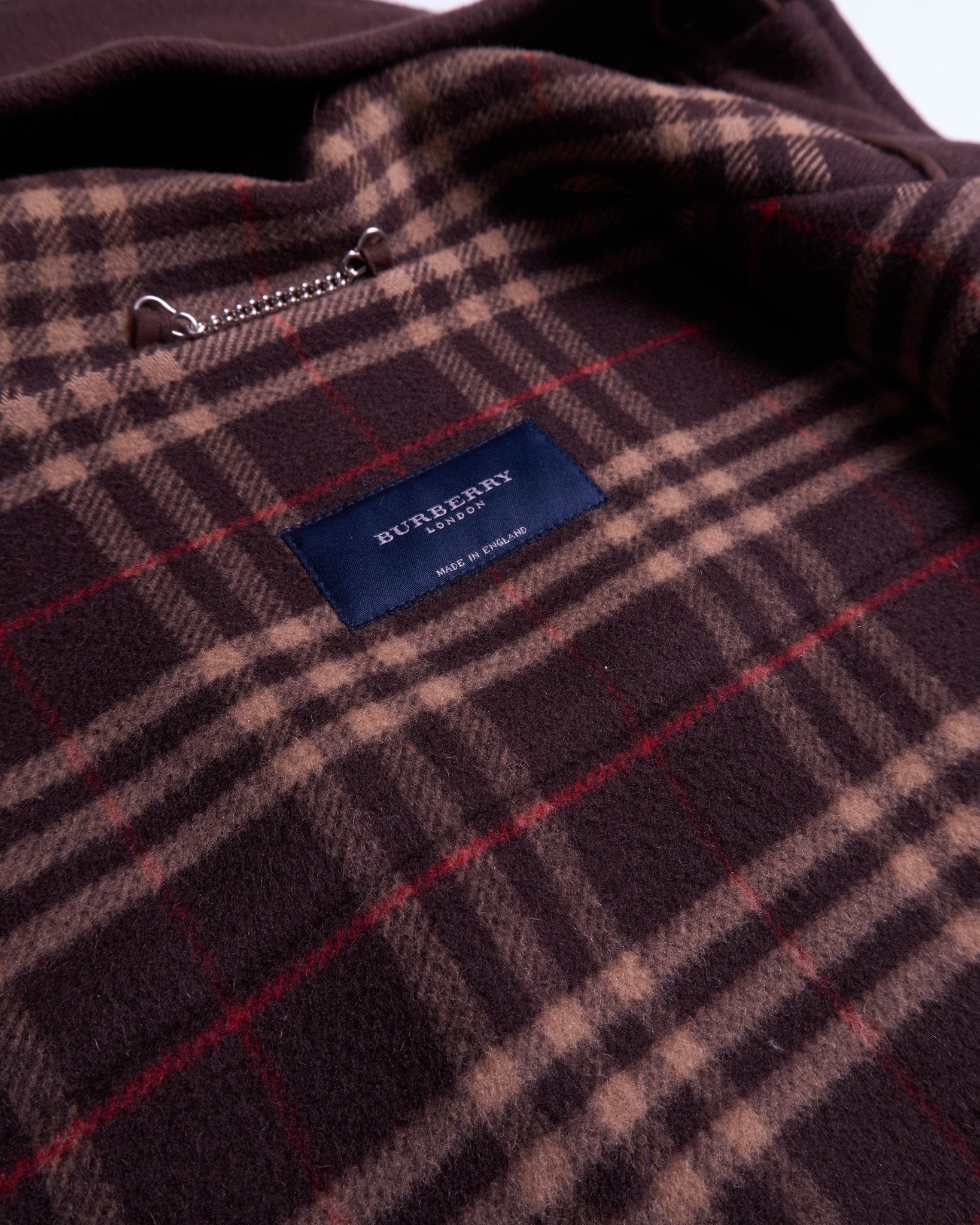 Burberry 2000's Brown Wool Duffle Coat - XL