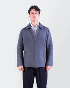 Burberry 2000's Grey Wool Coat - M