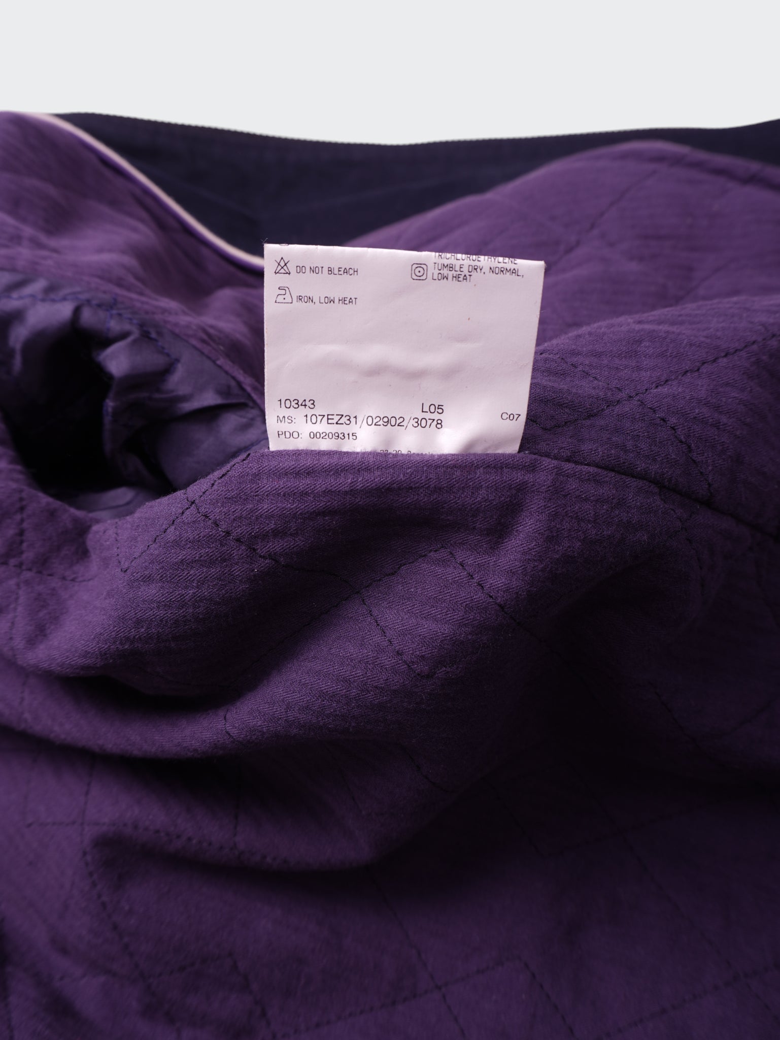 Burberry 2000's Navy Cotton Harrington Jacket - M