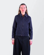 Burberry 2000's Navy Harrington Jacket - S