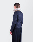 Burberry 2000's Navy Quilted Jacket - S