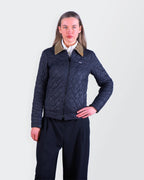 Burberry 2000's Navy Quilted Jacket - S