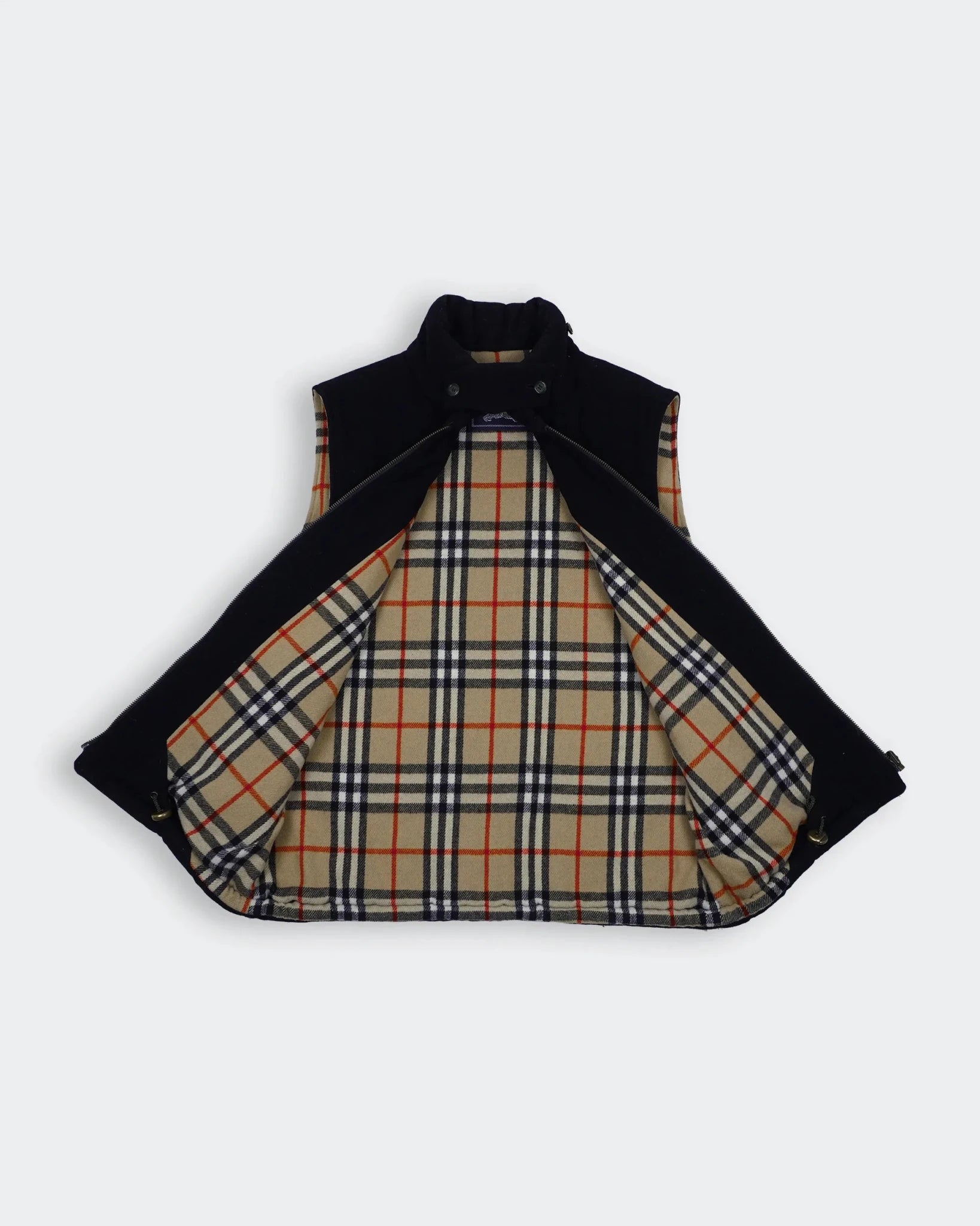 Burberry 2000's Navy Wool Vest - M
