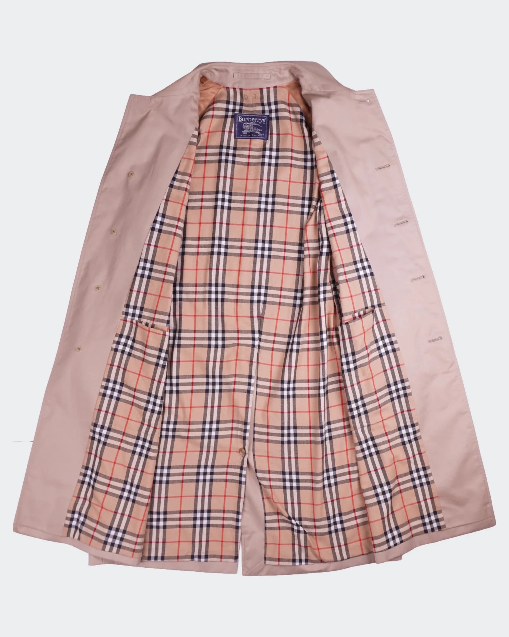 Burberry Beige Cotton Car Coat - L