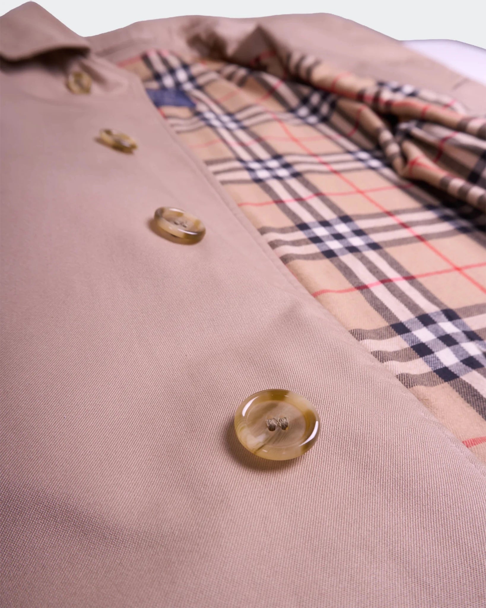 Burberry Beige Cotton Car Coat - L