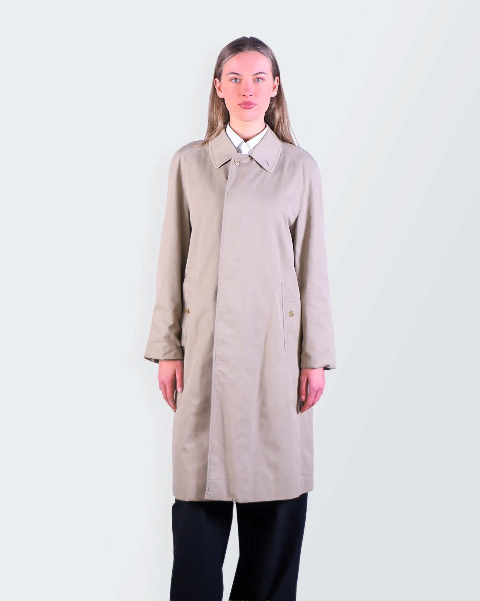 Burberry Beige Cotton Raincoat - S