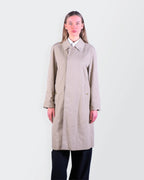 Burberry Beige Cotton Raincoat - S