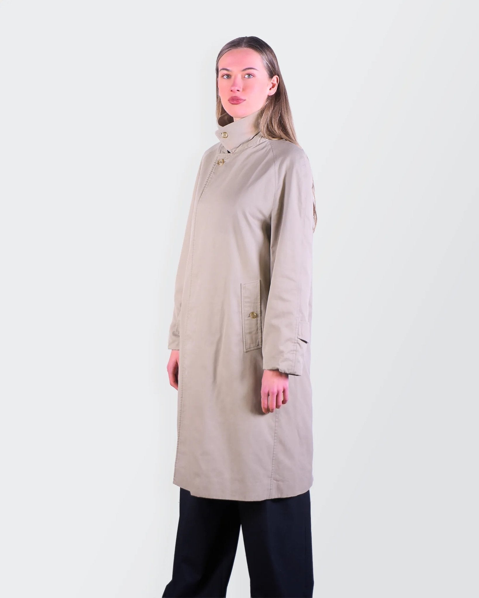 Burberry Beige Cotton Raincoat - S