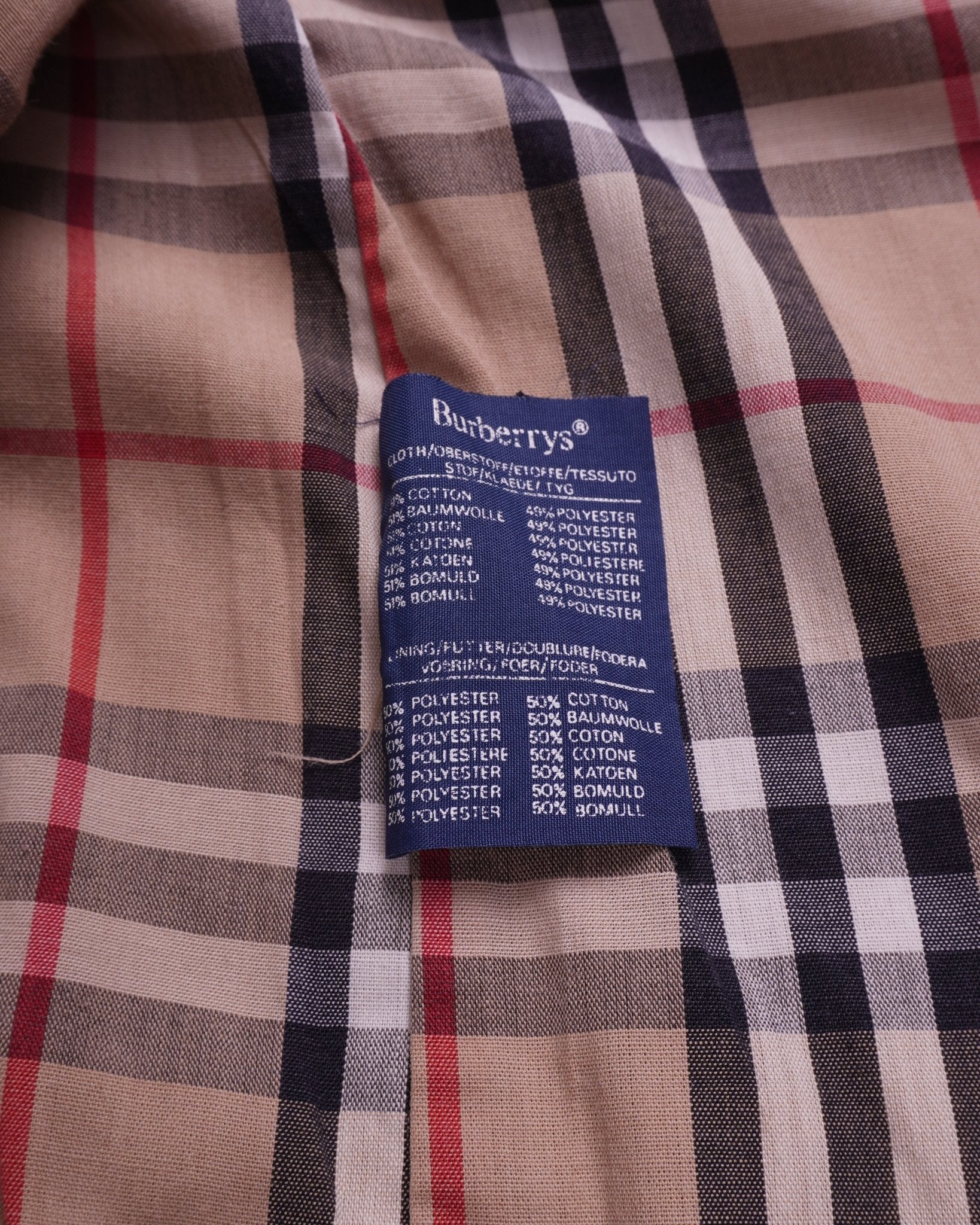 Burberry Beige Cotton Raincoat - S