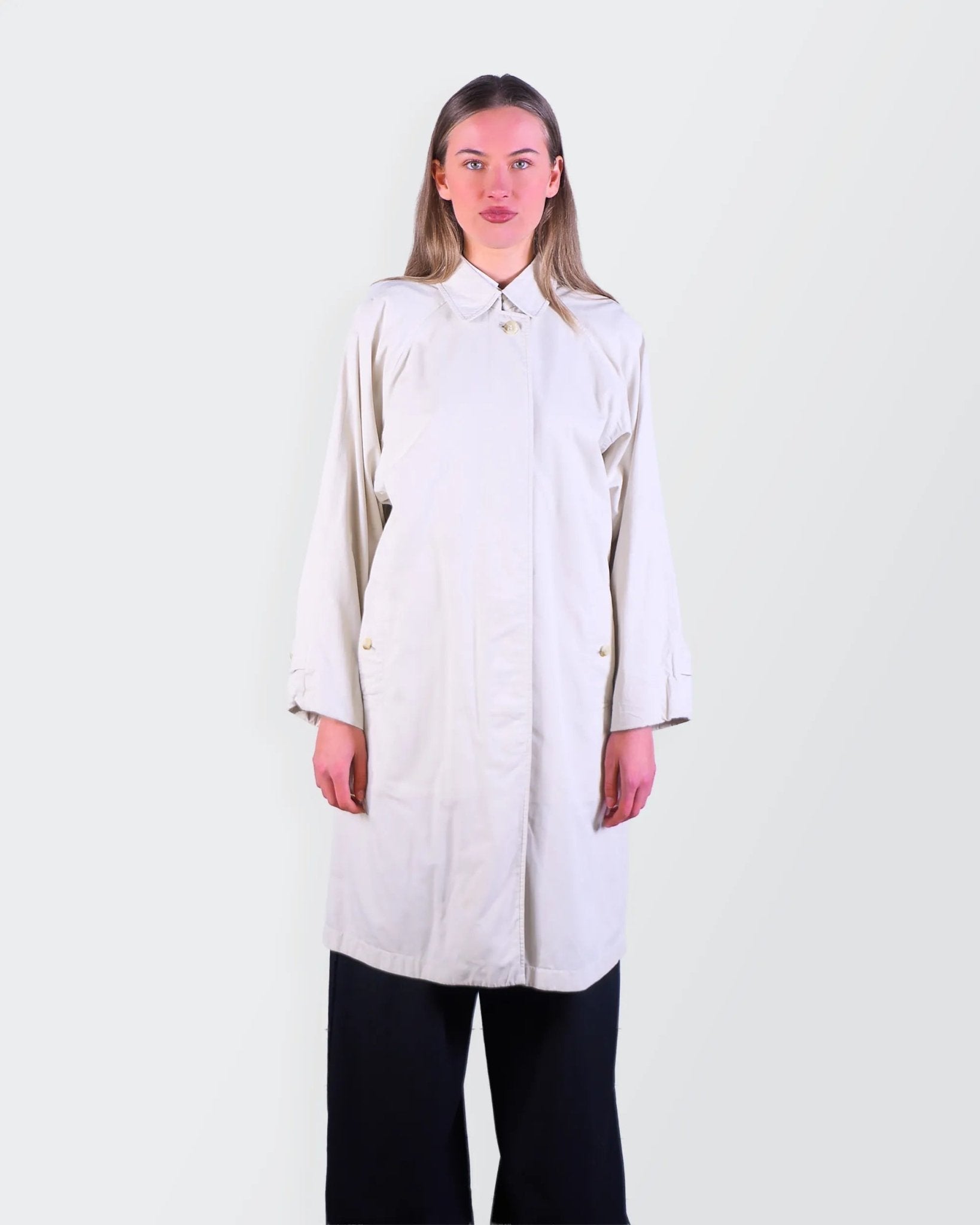 Burberry Beige Cotton Raincoat - S
