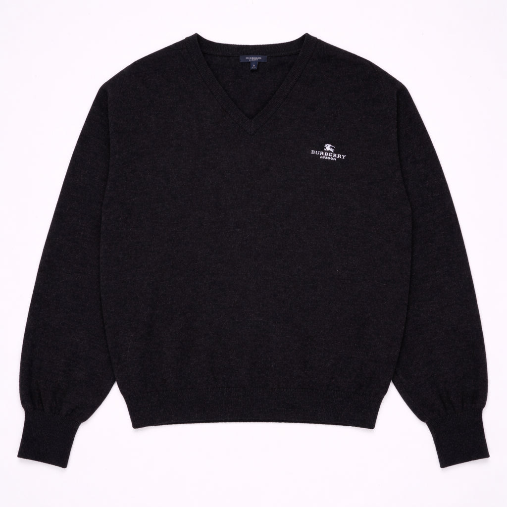 Burberry Black V - neck Jumper - XL