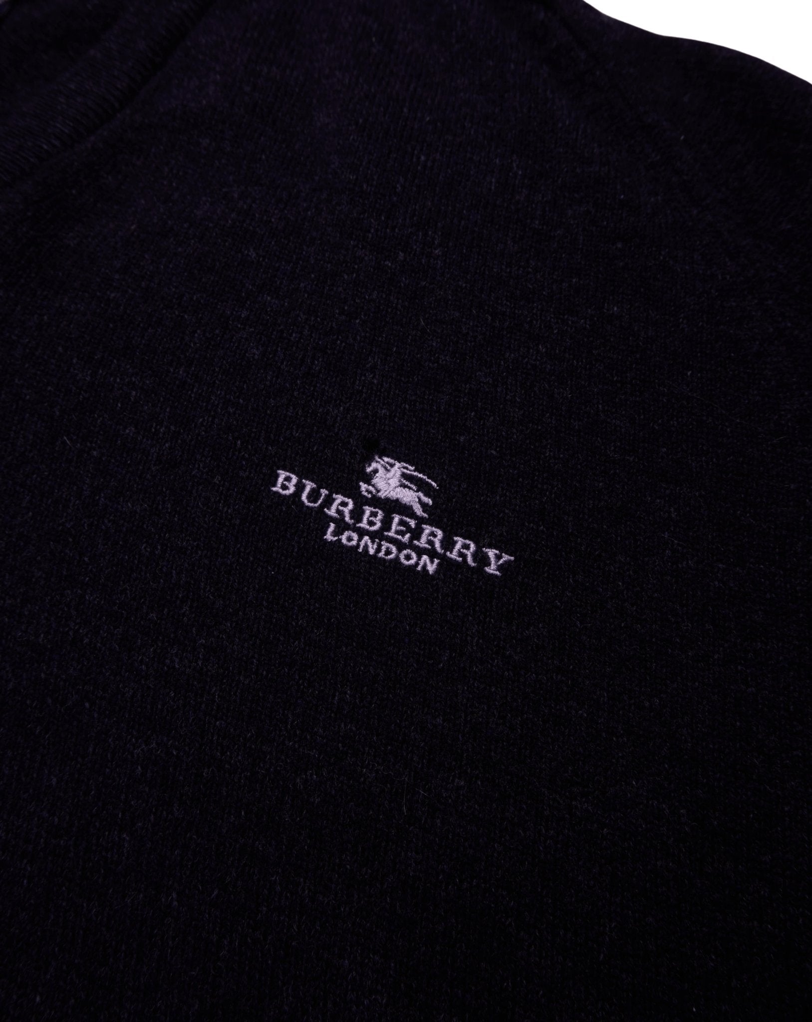Burberry Black V - neck Jumper - XL