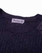 Burberry Blue Crewneck Jumper - L