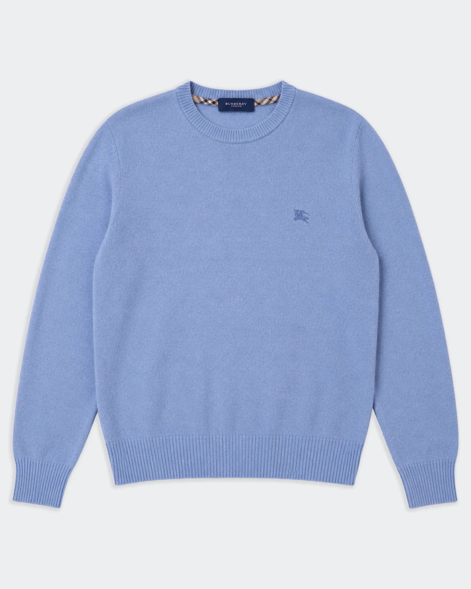 Burberry Blue Crewneck Jumper - M