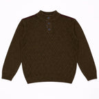 Burberry Brown Quarter - zip Sweater - M