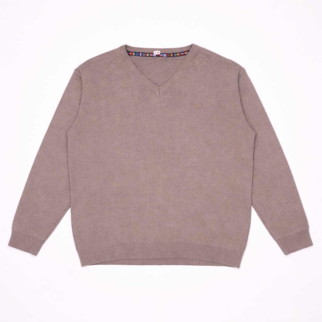 Burberry Brown V - neck Jumper - XL
