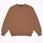 Burberry Brown V - Neck Jumper - XL