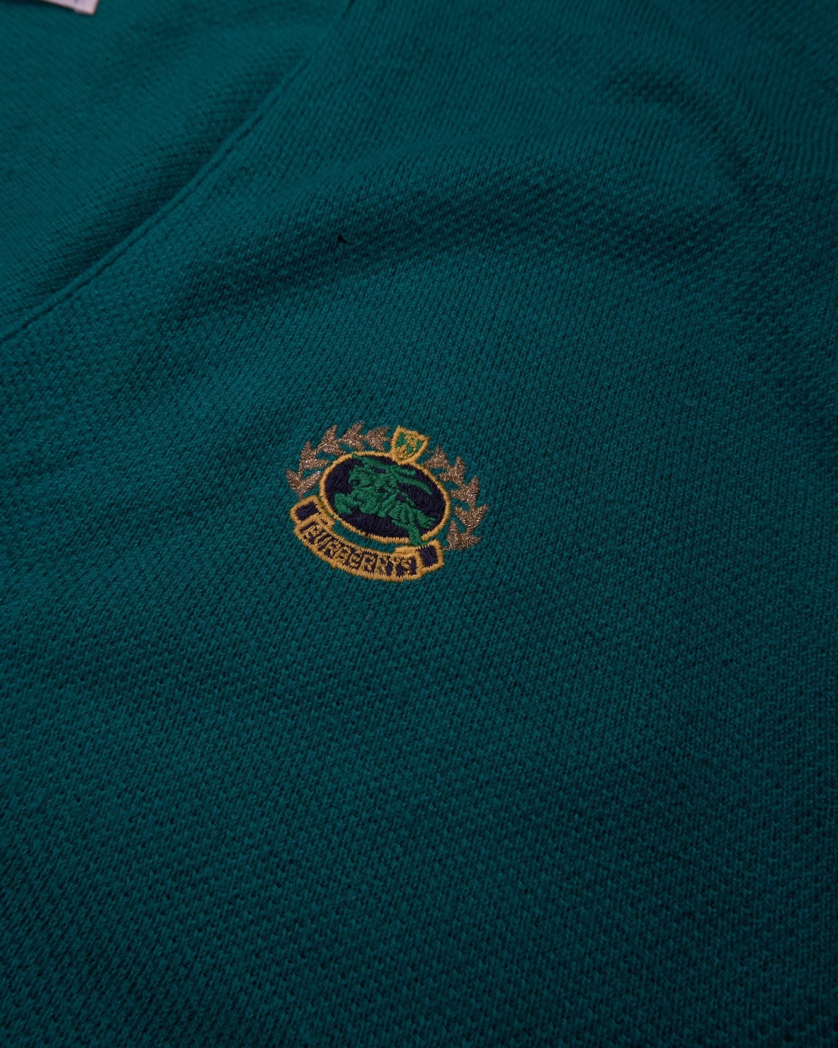 Burberry Green Button Cardigan - L