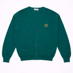 Burberry Green Button Cardigan - L