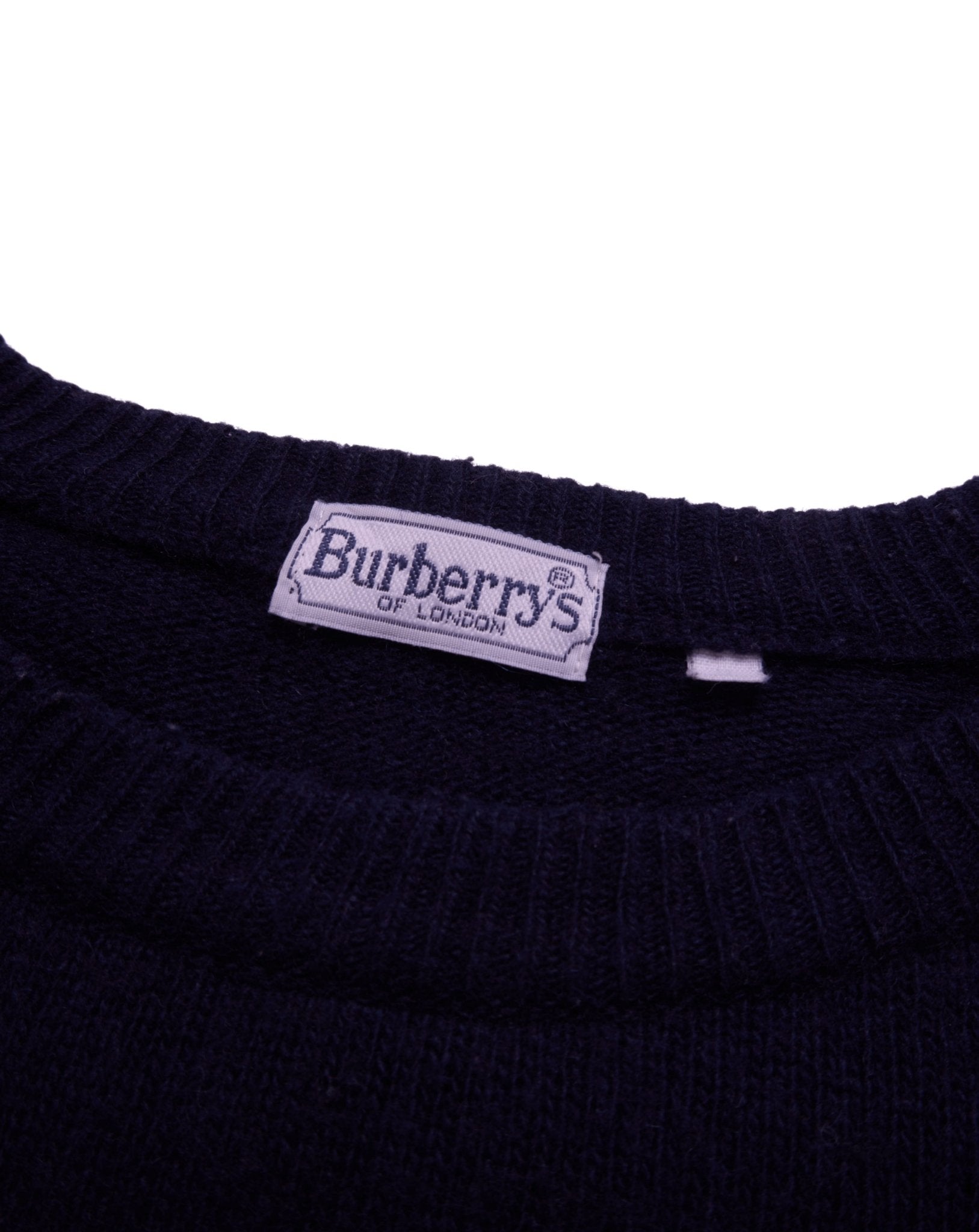 Burberry Navy Crewneck Jumper - L