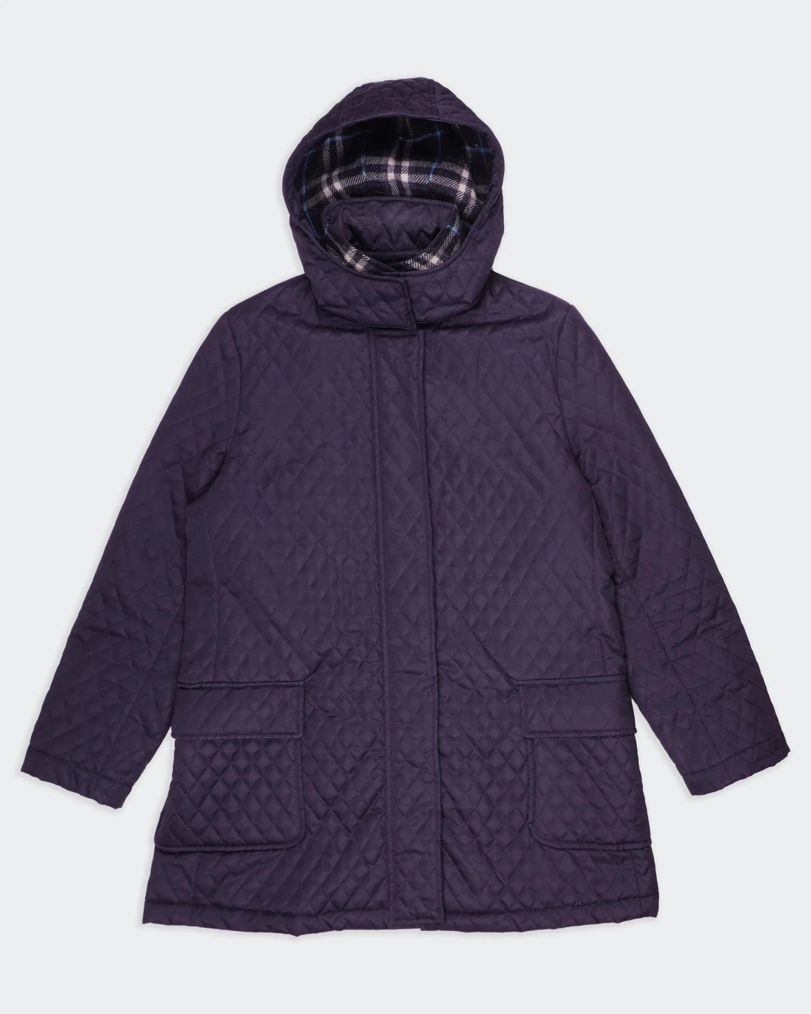 Burberry Navy Nylon Quilted Jacket - L