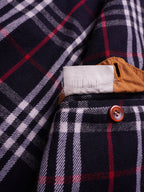 Burberry Orange 1990's Quilted Bomber Jacket - L