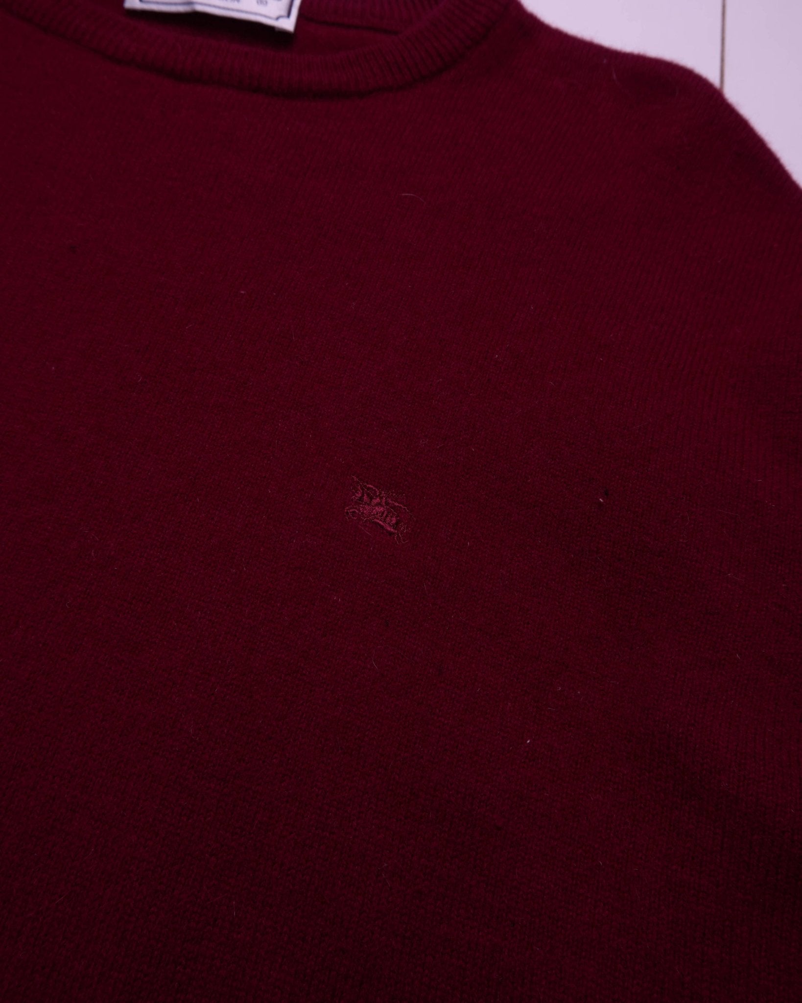 Burberry Red Crewneck Jumper - L