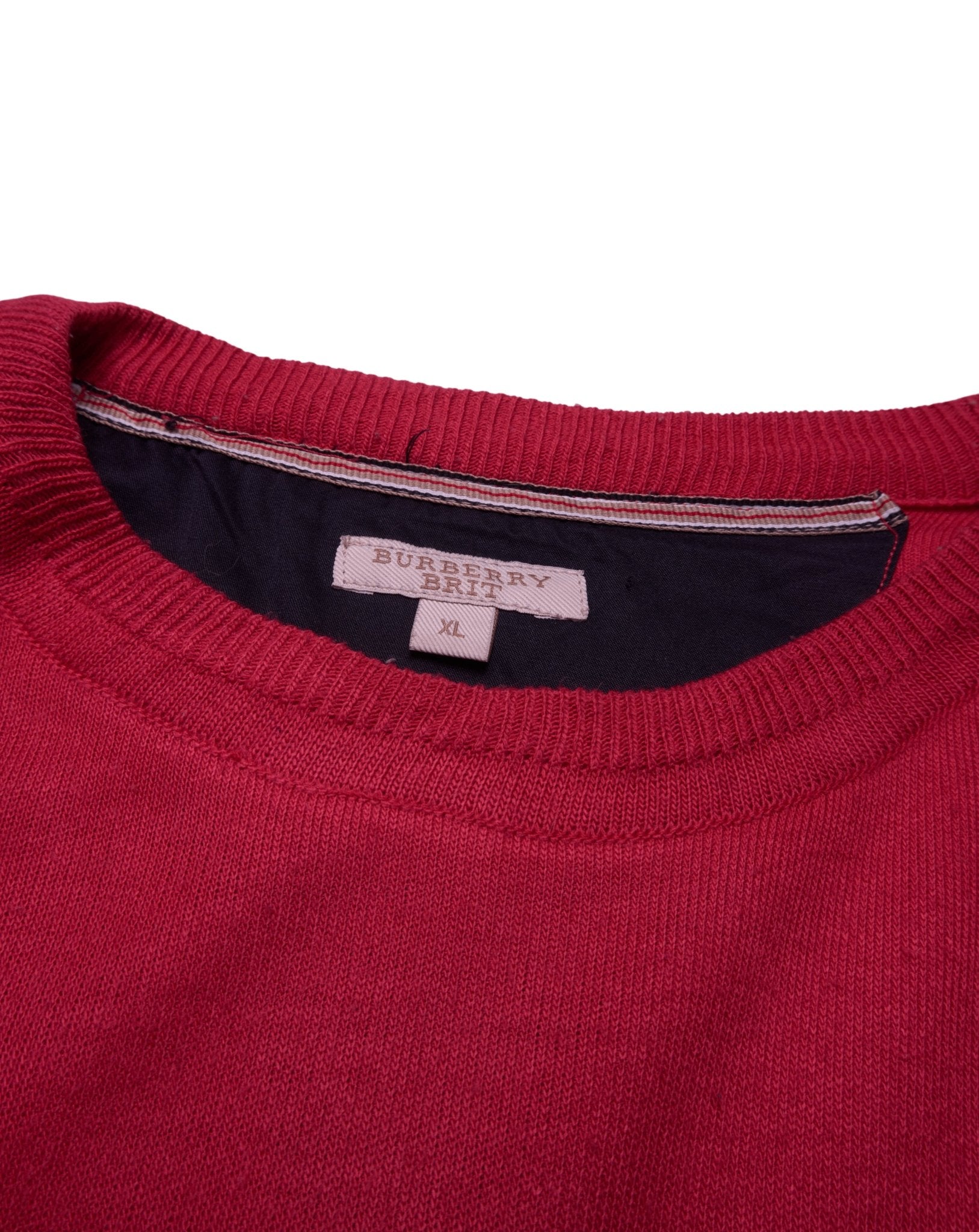 Burberry Red Crewneck Jumper - XL