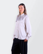 Burberry Silk Button - Up Shirt - L