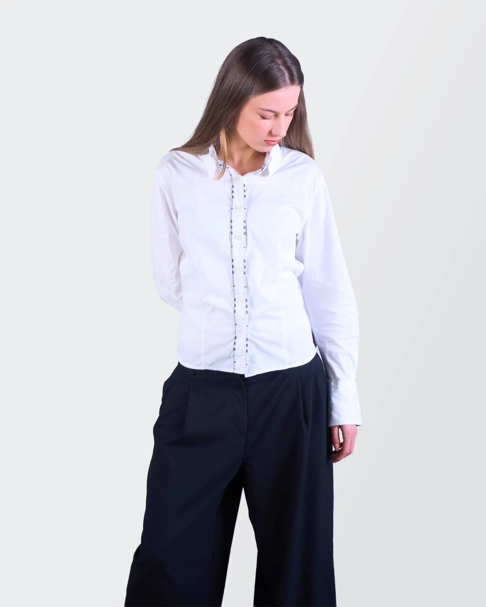 Burberry White Button - Down Shirt - S