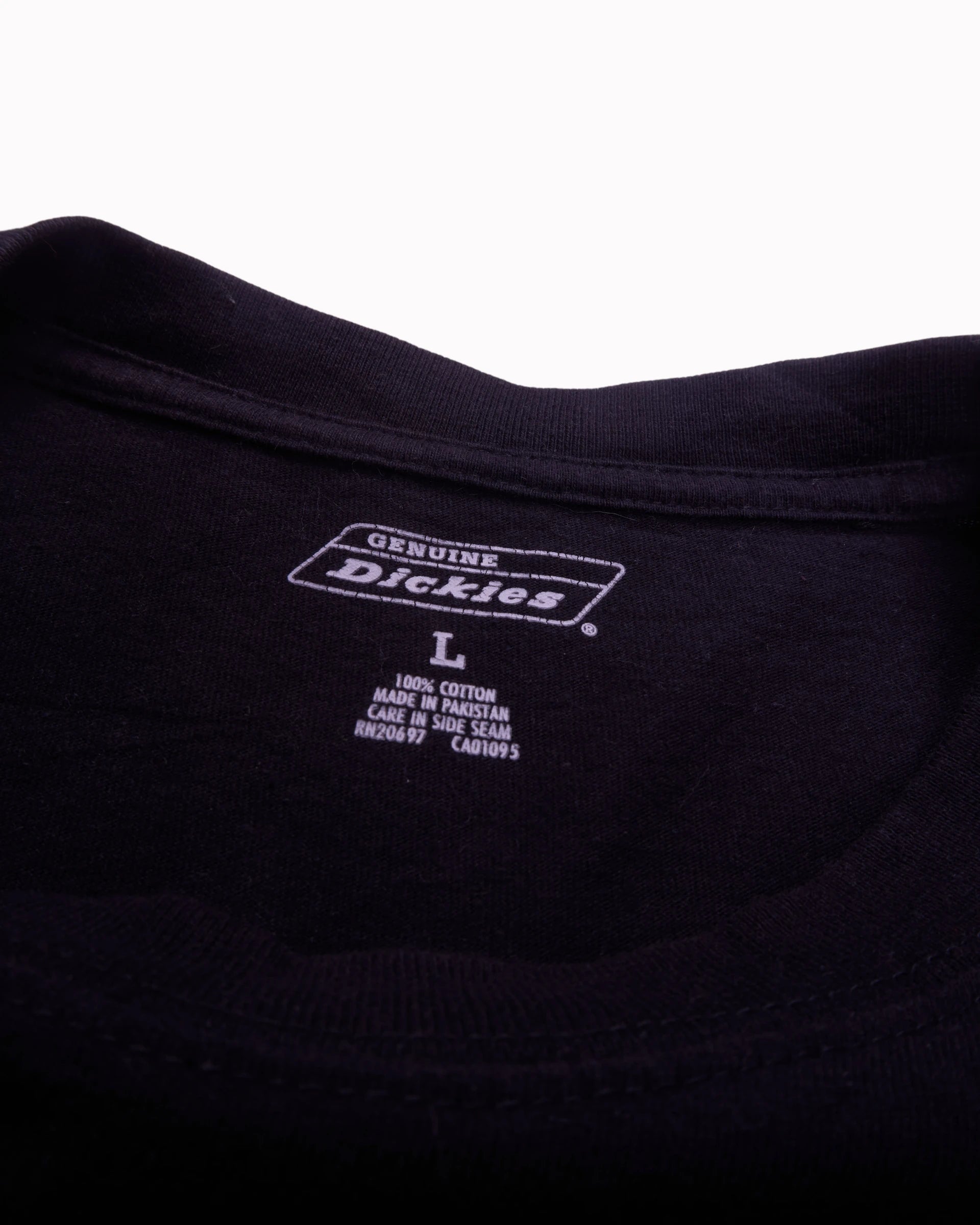 Dickies Black Plain T-shirt - L