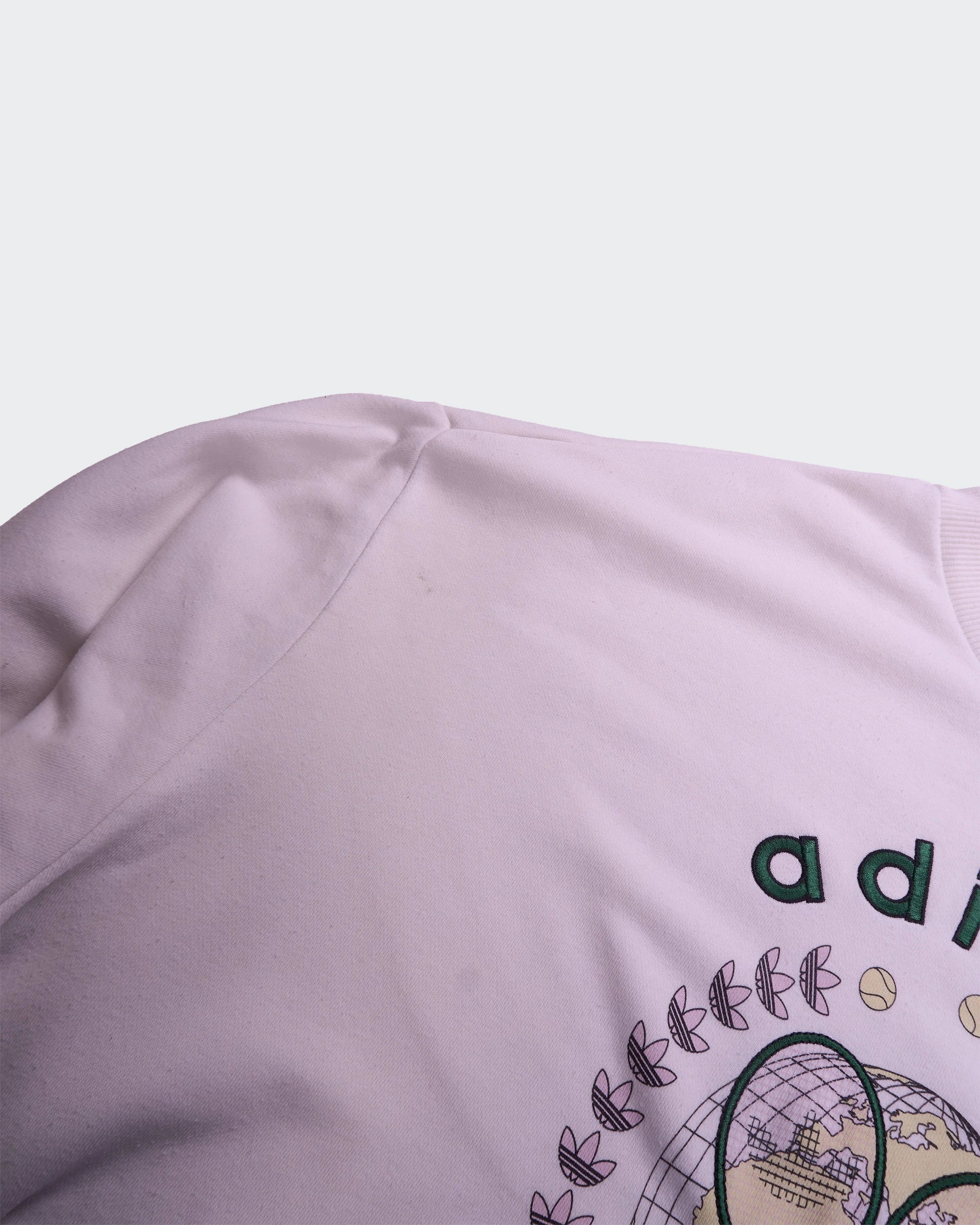 Adidas White Crewneck Jumper - XL