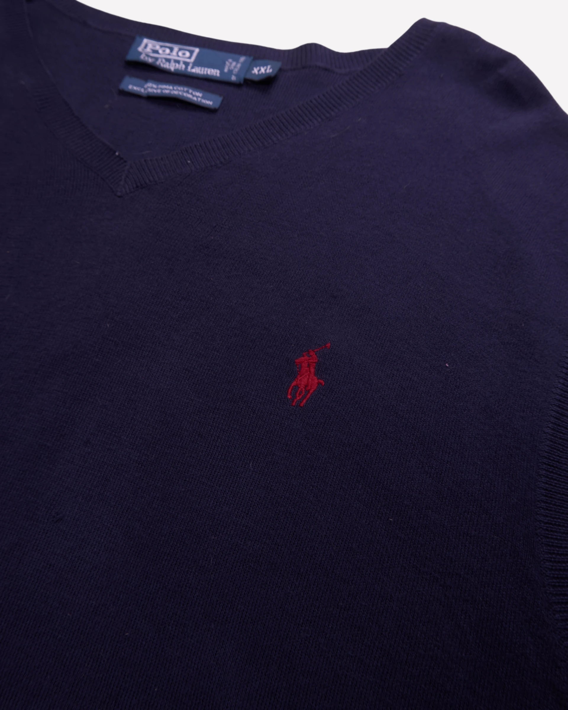 Ralph Lauren Navy Sleeveless Jumper - XXl