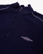 Umbro Navy Quarter-zip Sweater - M