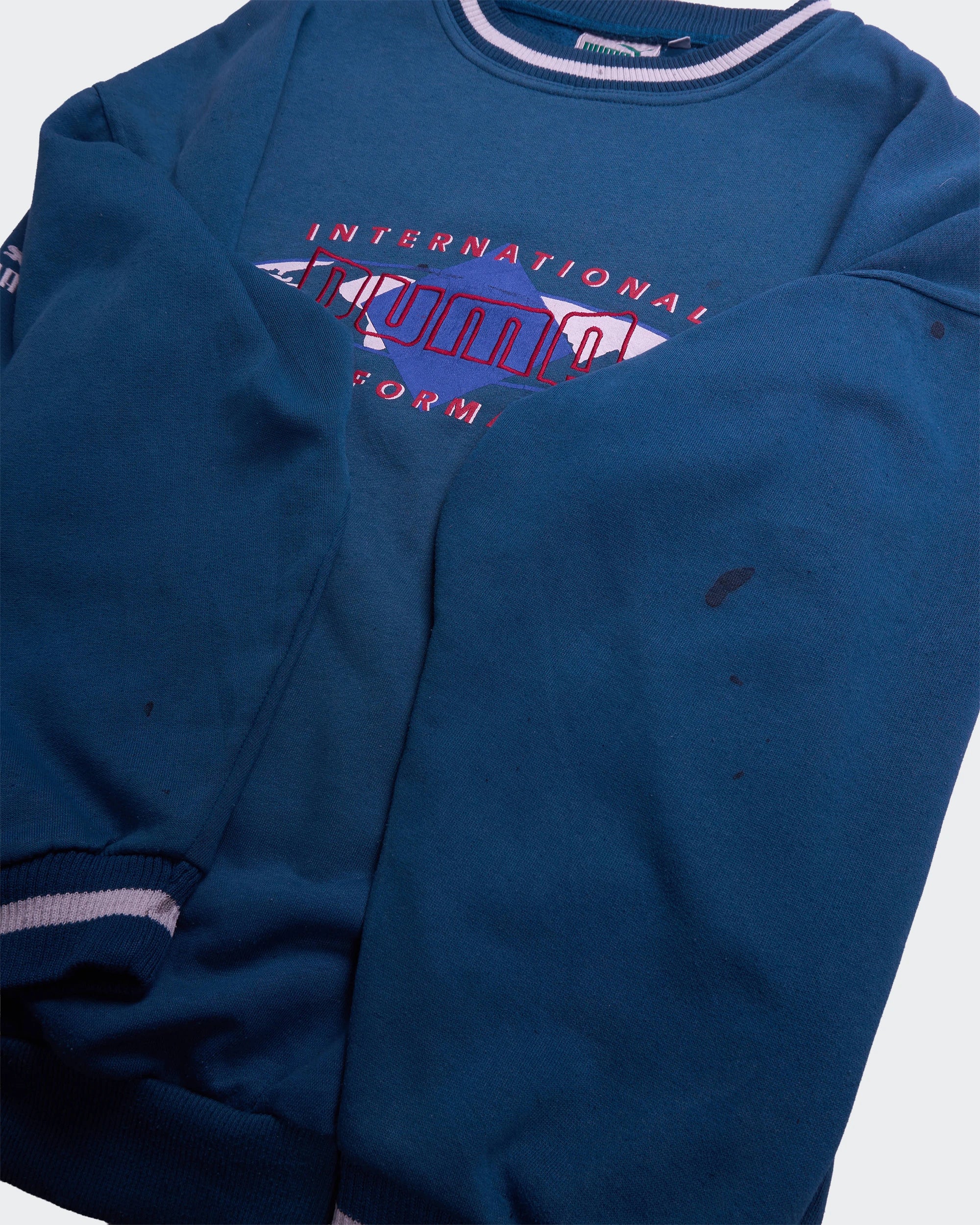 Puma Blue Crewneck Jumper - L