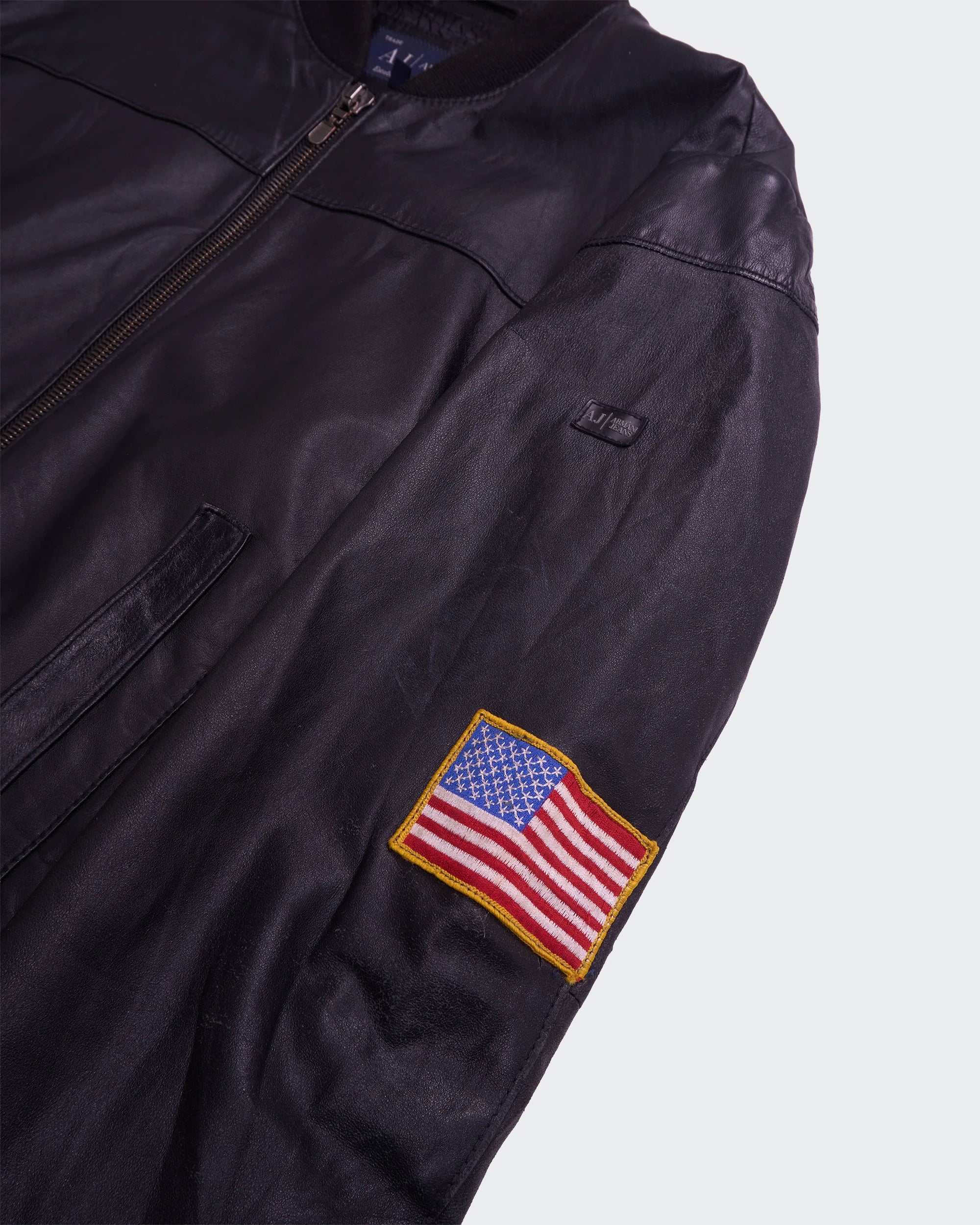 Armani Black Bomber Jacket - M