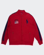 Ralph Lauren Red Full-Zip Jumper - XL