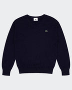 Lacoste Navy V-neck Jumper -