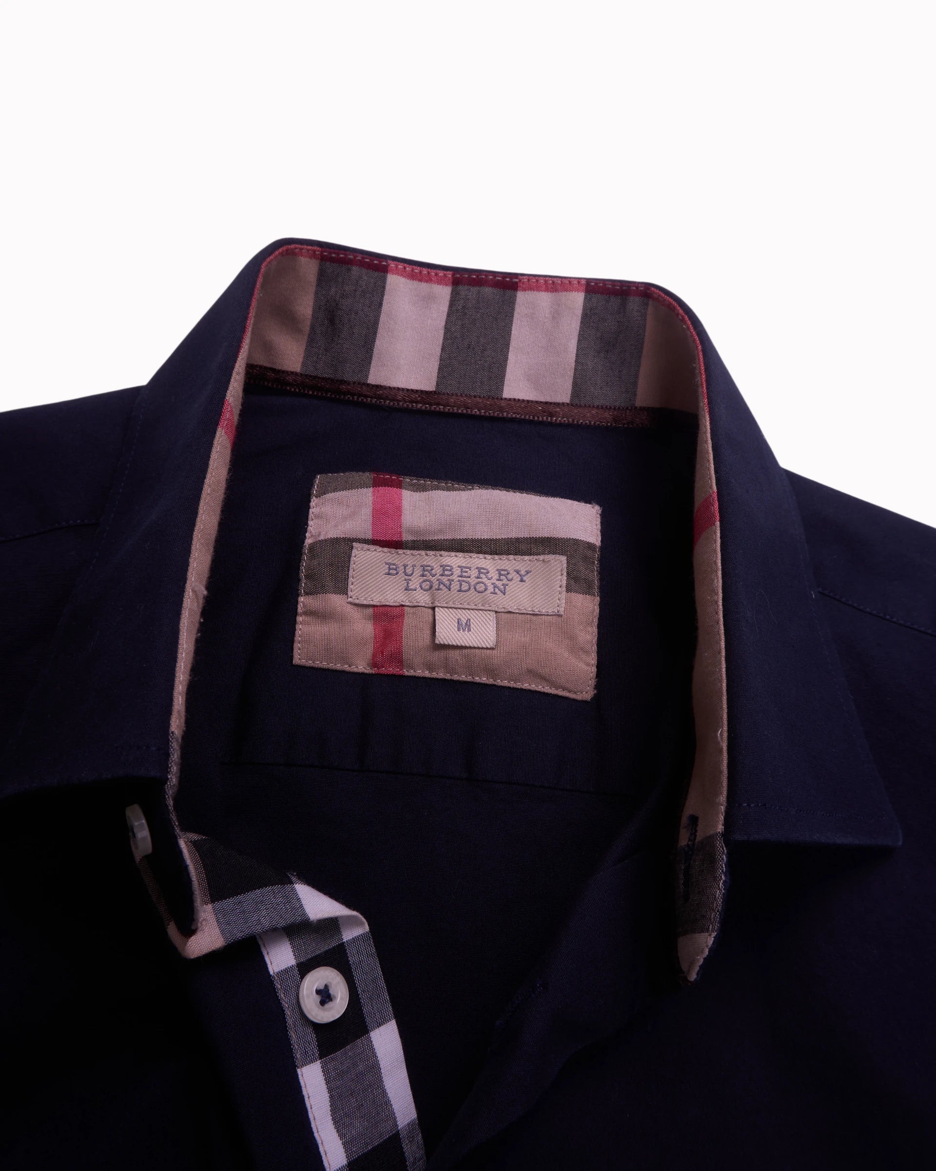 Burberry Navy Button-up Shirt - M