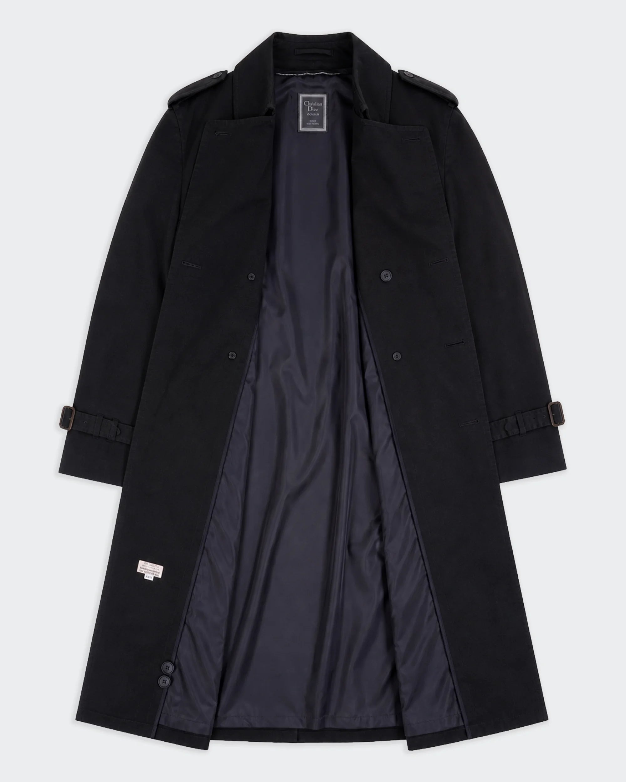 Christian Dior Black Overcoat - XL