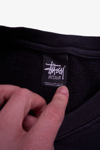 Stüssy Black Crewneck Sweater - M