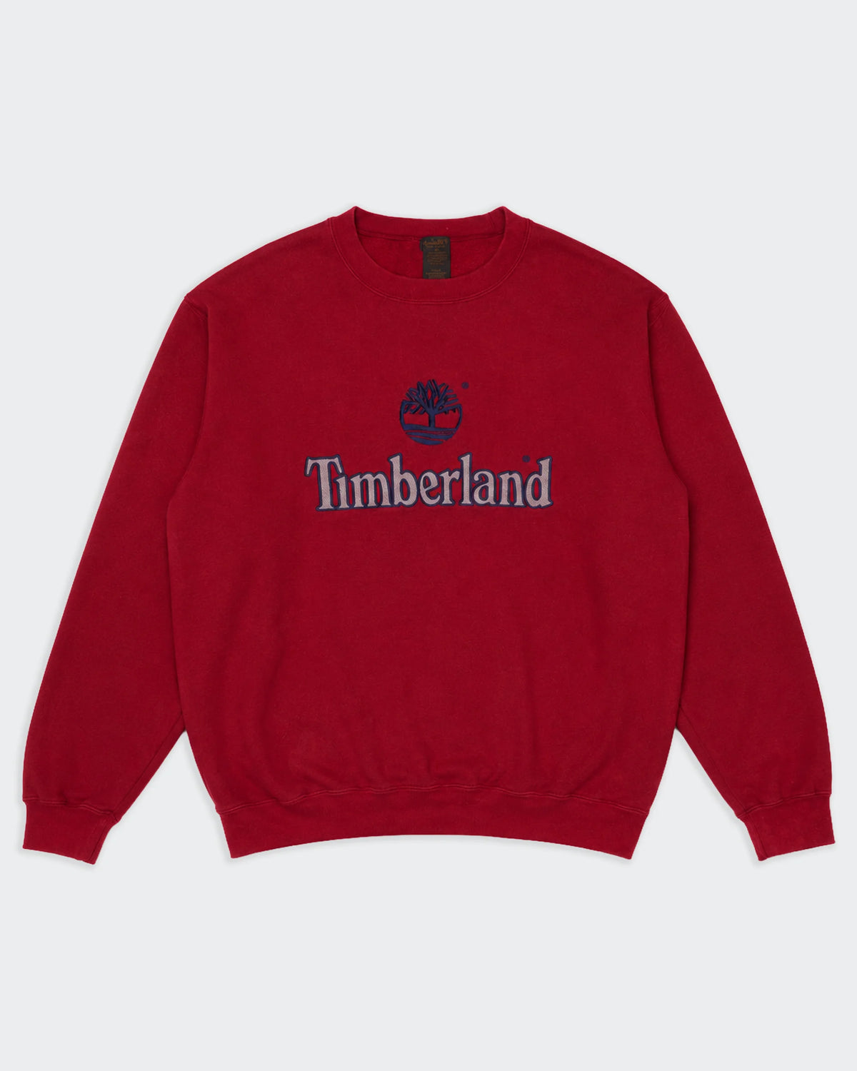 Timberland red spellout crewneck jumper