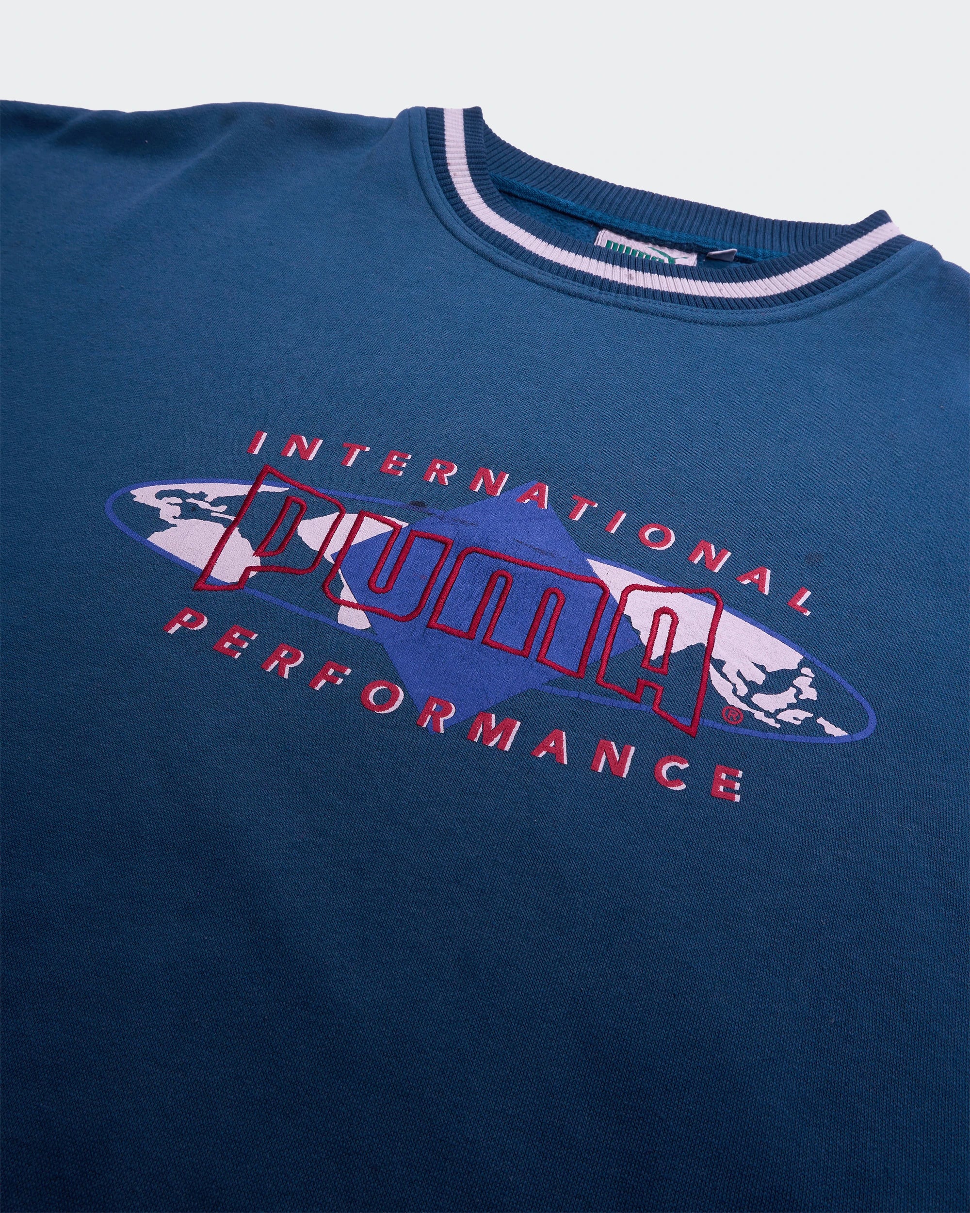 Puma Blue Crewneck Jumper - L