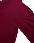 Lacoste Red V-neck Jumper - L