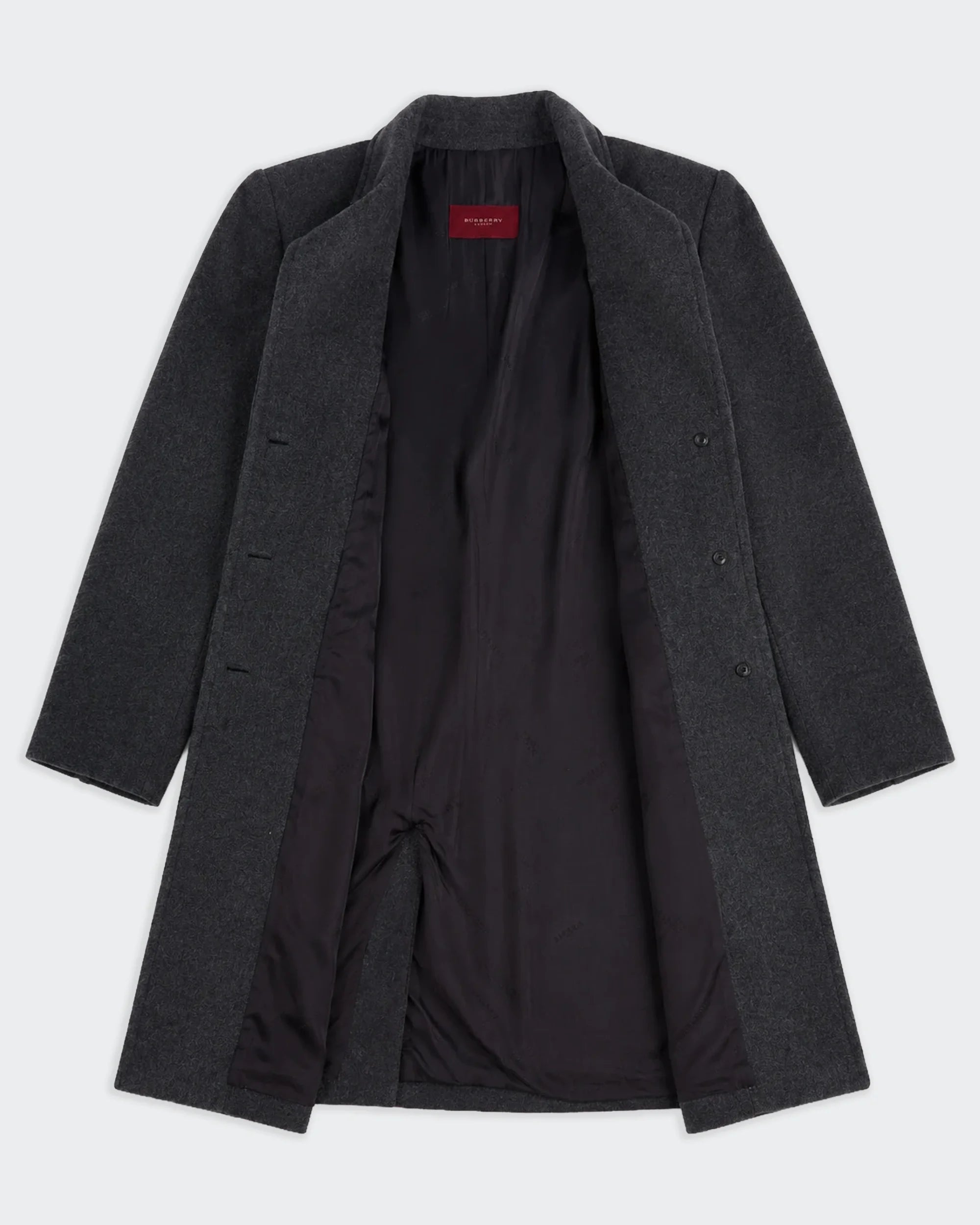 Burberry Grey Overcoat - M