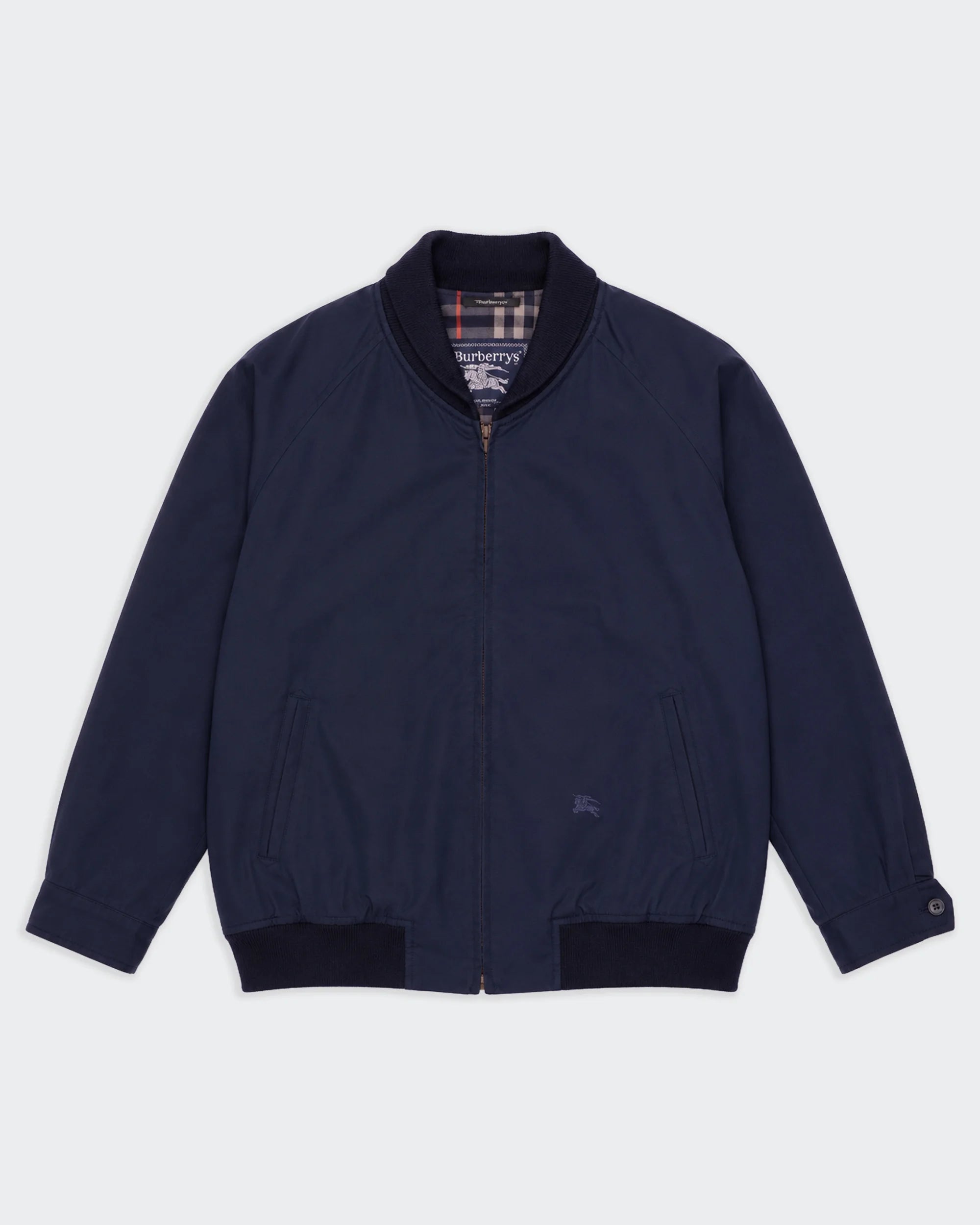 Burberry Navy Bomber Jacket - L