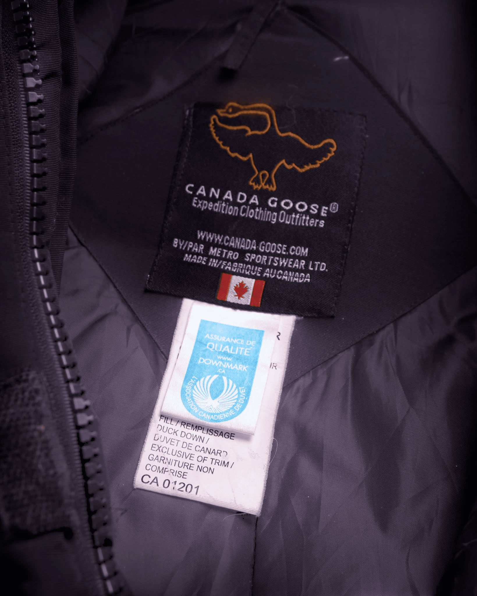 Canada Goose Black Parka Coat - M