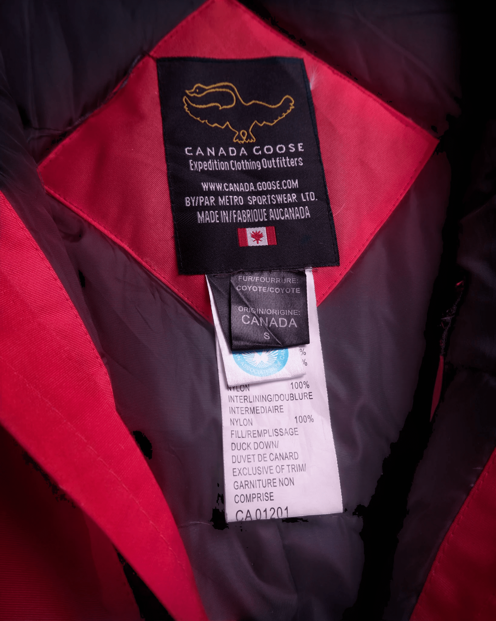 Canada Goose Red Parka Coat - S